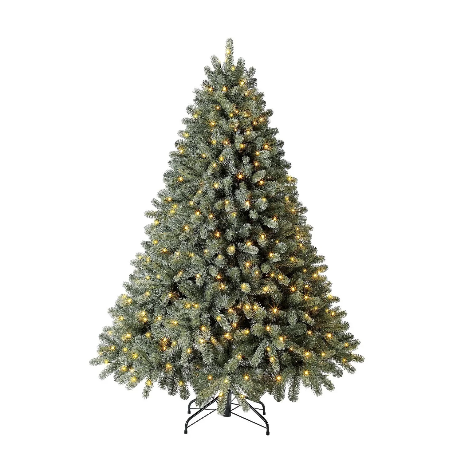 Sapin de Noël artificiel Evergreen Vermont Spruce avec guirlande lumineuse 180 cm Vert