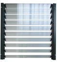 Plastic louvre windows for all greenhouses