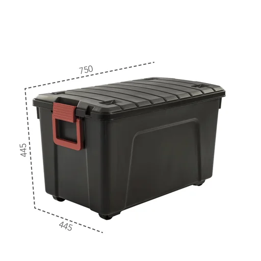 "Boîte de rangement polyvalente 110 litres, avec roulettes image"
