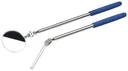Inspection mirror and magnetic lifter, 2-part, telescopic