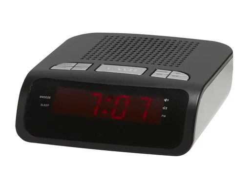"Alarm clock with FM radio and dual alarm image"