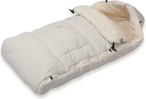 "Baby Carrier Footmuff Beige | Teddy | Maxi-Cosi | with Storage Bag image"