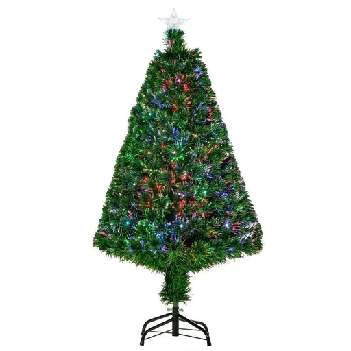"Christmas tree 1.2 m Christmas tree artificial fir 130 branches with LED lights image"