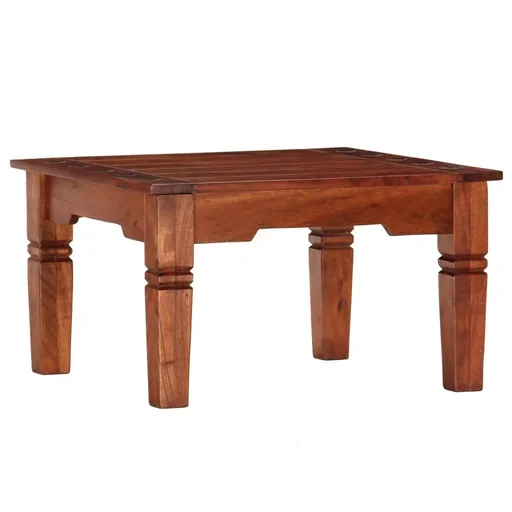 "Side table 60x60x35 cm solid acacia wood image"