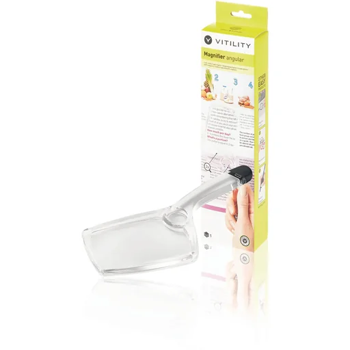 "Reading aid - magnifying glass image"