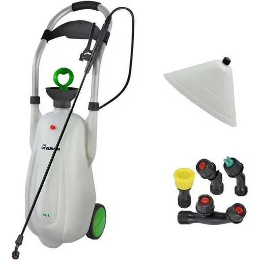 "Eurom trolley sprayer pressure sprayer 16 litre weed sprayer image"