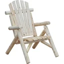 Garden chair with high backrest natural