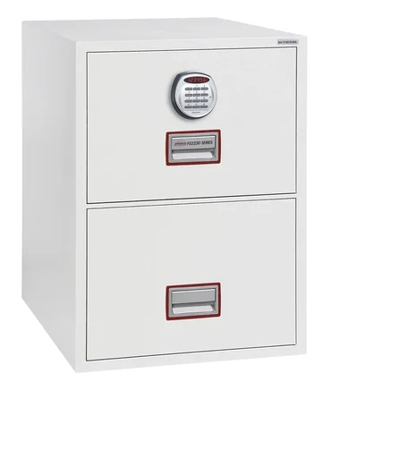 "World Class Vertical Fire File filing cabinet with 2 drawers and electronic lock image"