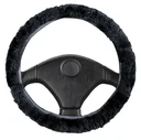 Lambskin steering wheel cover