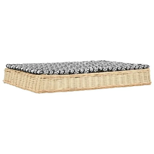 "Dog bed with pillow flat design image"
