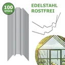 Greenhouse clamps made of stainless steel, 100 pieces