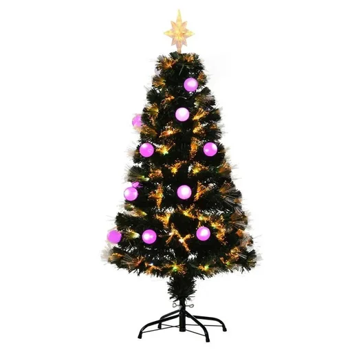 "Artificial Christmas tree with LED lighting green image"