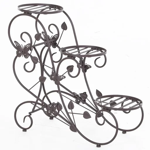 "Three-tiered flower stand bronze image"
