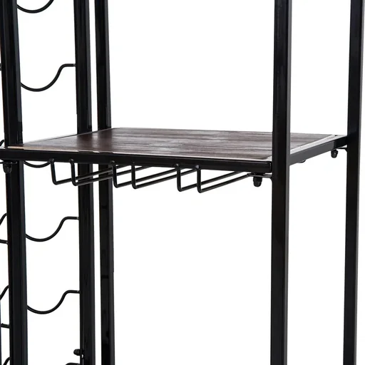 "Wine rack wine cabinet wine stand 21 bottles 3 storage compartments image"