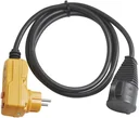 Schutzadapterkabel FI IP44 2m schwarz