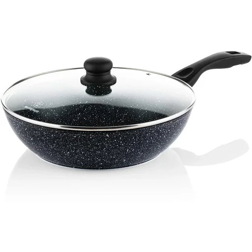 "Wok pan Ø30 cm (12.5") Black Marble image"
