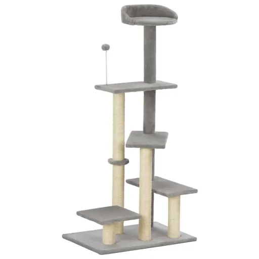 "Cat scratching post with sisal scratching post image"