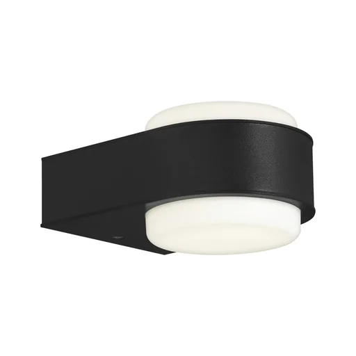 "HANAU LED outdoor wall light, black, IP44, 6.5 watts, 650 lm, 4,000 K image"
