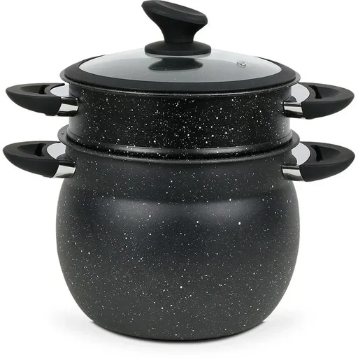 "Couscous pan - 6L - Black - 26x26x26 cm image"