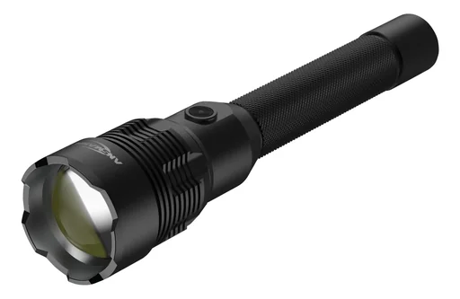 "Professional COB LED metal flashlight with power bank function IPX7, rechargeable image"