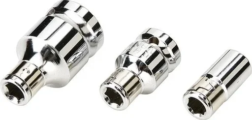 "Bit adapter set 3 pcs. - 1/4", 1/2", 3/8" image"