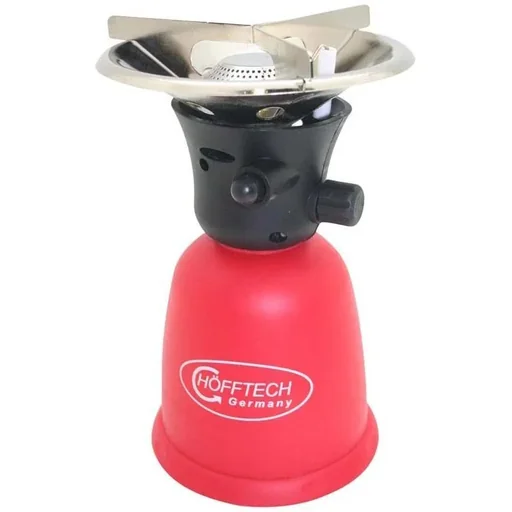"Camping stove with piezo ignition - 1 flame - 1000W - Burning time 3 to 4.5 hours image"