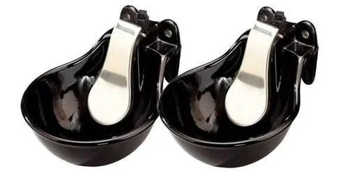 "Drinking bowls, set of 2 - double powder coating image"