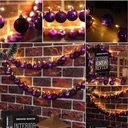 Christmas lights balls 40-LED - purple - 2m