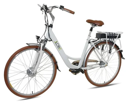 "Women's e-bike, 28 inches, frame height 50 cm, 3-speed hub gear, white, City Bike "ComfortLine" image"
