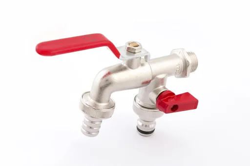 "DUO double ball outlet valve 1/2" image"