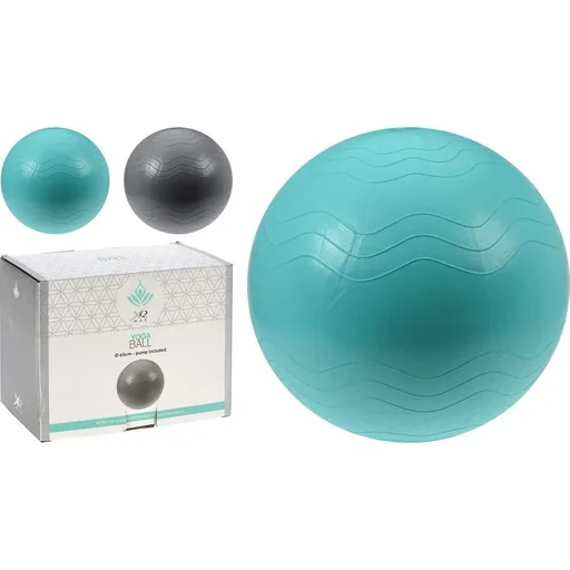 "Yoga Ball/Fitness Ball - with Pump - 65 cm - Blue image"
