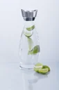 Modern glass carafe 1 liter capacity