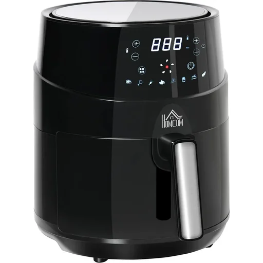 "Hot air fryer without oil 4.5 L 1500W Airfryer with 8 preset modes LED display Non-stick coated basket for healthy image"