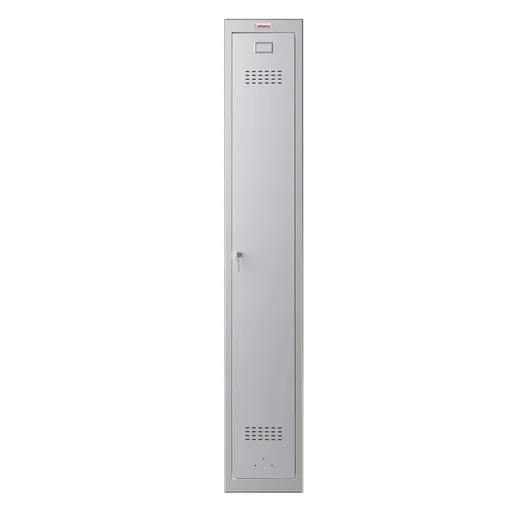 "Locker PL Series - 1 door with key lock, grey image"