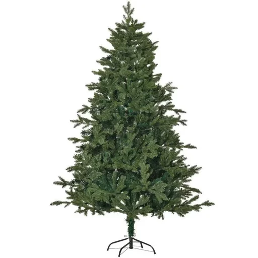 "artificial Christmas tree 1.8 m Christmas tree fir tree PVC PE metal green Ø90 x 180 cm image"