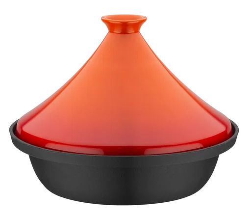 "Tajine 2-color, orange - oriental pan with lid image"
