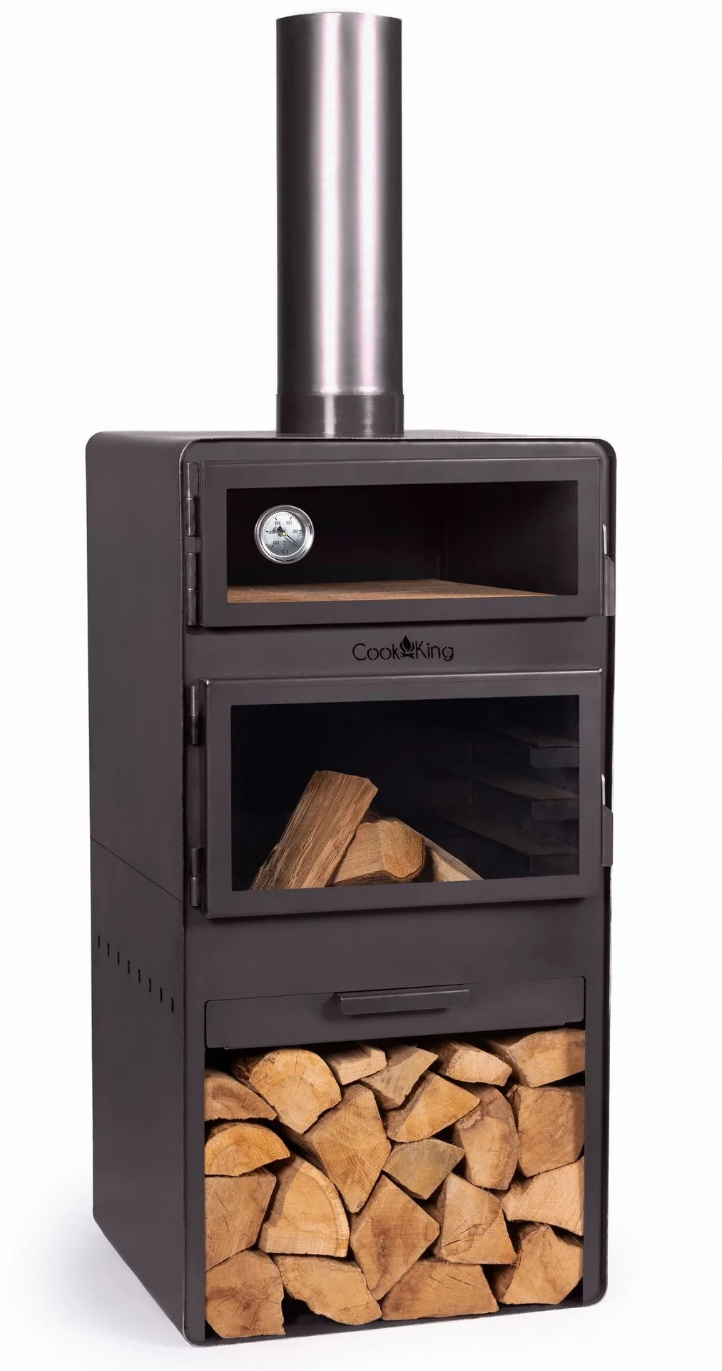 "CookKing Vento Plus chauffage de terrasse avec four à pizza image"