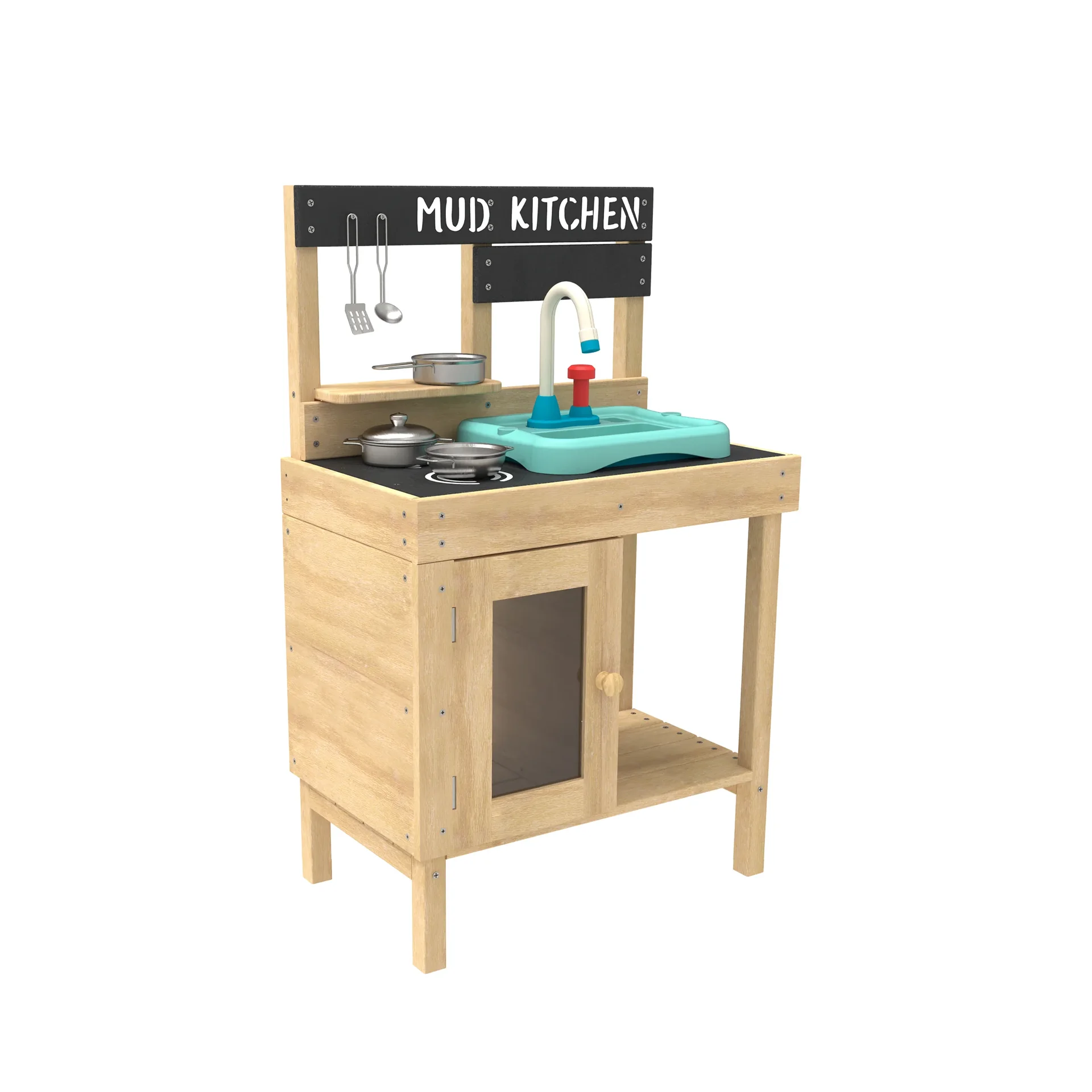 "TP Toys Cuisine de jeu en bois pour enfants avec évier image"