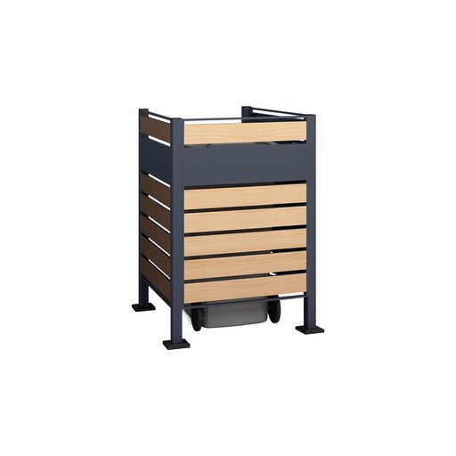"Westmann Habillage de poubelle Planum 1er 120 cm effet bois (1× 240 L) image"