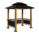 Sojag Pavillon de barbecue BBQ Maui en aluminium