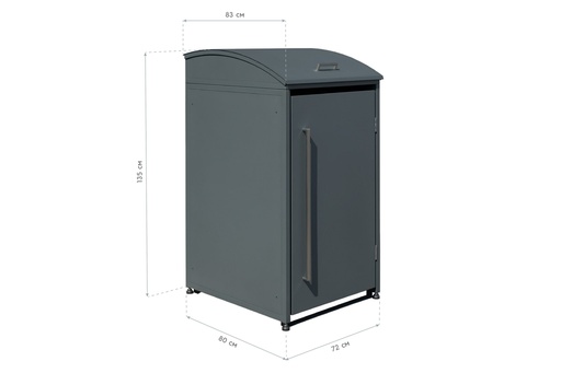 "Westmann Boîte à ordures Moderna 1er anthracite (1× 240 L) image"