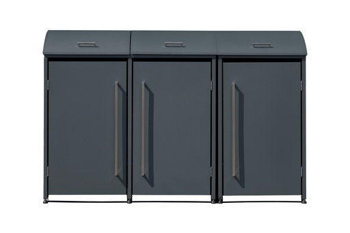 "Westmann Boîte à poubelles Moderna 3 places anthracite (3× 240 L) image"
