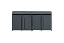 Westmann Boîte à poubelles Moderna 4 places anthracite (4× 240 L)