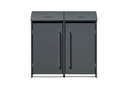 Westmann Boîte à poubelles Moderna 2 places anthracite (2× 240 L)