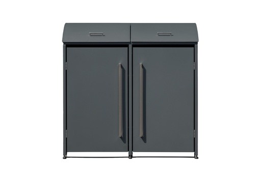 "Westmann Boîte à poubelles Moderna 2 places anthracite (2× 240 L) image"