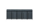 Westmann Boîte à poubelles Moderna 5 anthracite (5× 240 L)