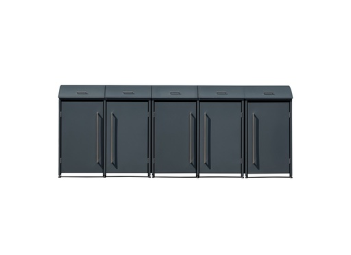 "Westmann Boîte à poubelles Moderna 5 anthracite (5× 240 L) image"