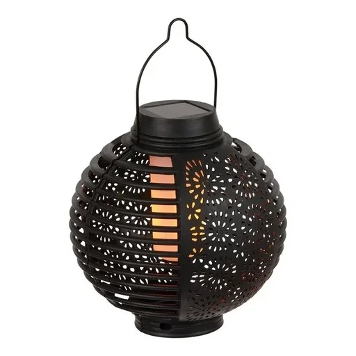 "Lampes solaires "Flame", noires, lot de 2 image"