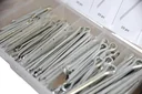 Split pins, 144 pieces in assortment box