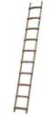Roof ladder, 18 rungs, wood - width 37 cm, 505 cm